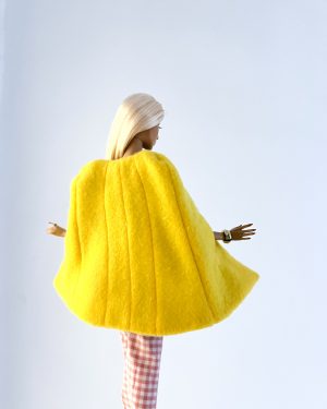 capa para muñecas Barbie amarilla compatible con Fashion Royalty